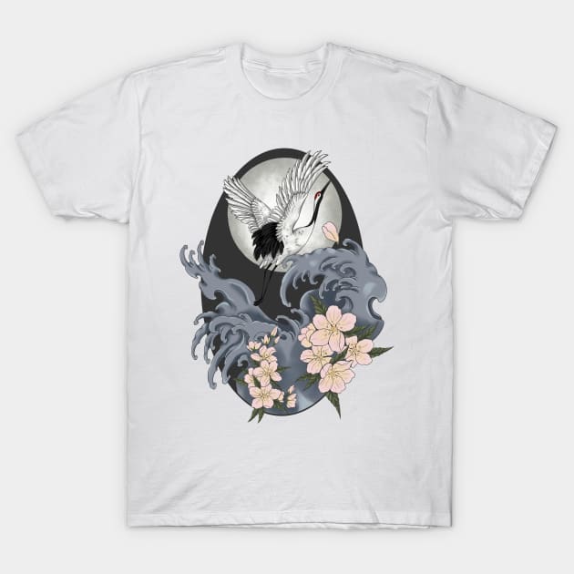 Japanese crane shirt outlet
